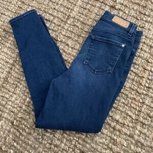 7 For All Mankind Jeans Womens 26 Aubrey Luxe Vintage Dark Wash Super High Rise